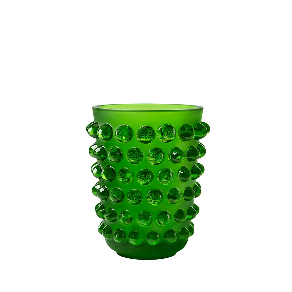 Mossi Vase Lalique amazon green crystal