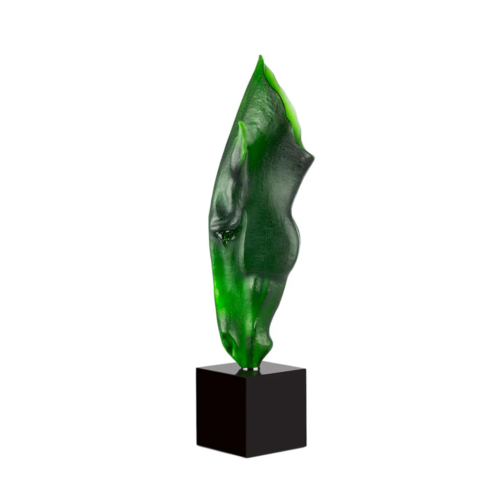  Lalique Large Still Water Green by Nic Fiddian Green & Lalique, (Numbered Edition) Sculpture by Lalique at  FormFluent