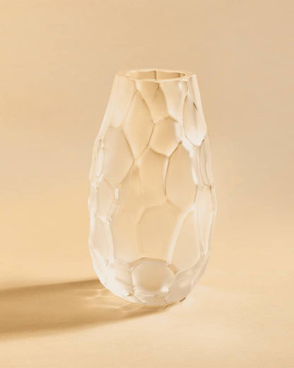 Lalique Silex Small Vase - Clear Crystal Vase by  Lalique at   FormFluent Sydney, Australia
