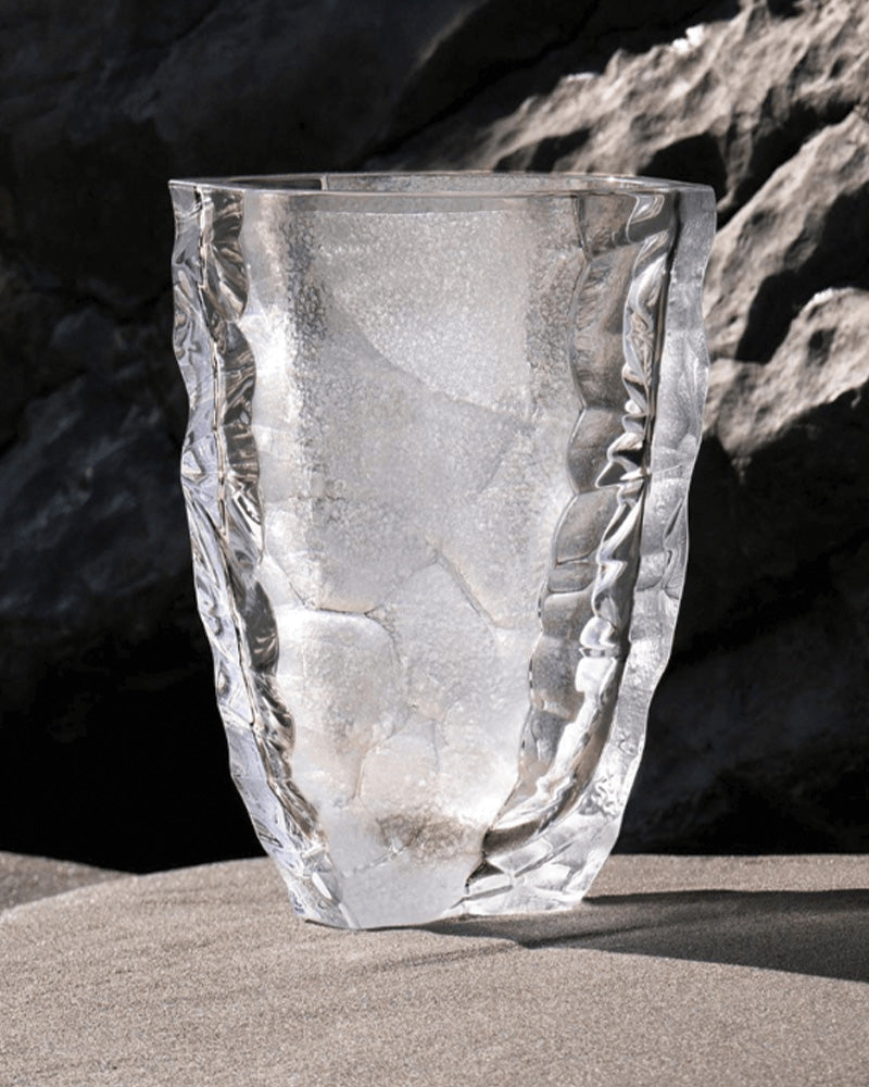 Buy Authentic Lalique Lalique Silex Vase Large Size Vase - FormFluent Sydney Australia
