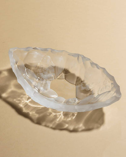 Lalique Silex Bowl Small Size - Clear Crystal Bowl by  Lalique at   FormFluent Sydney, Australia