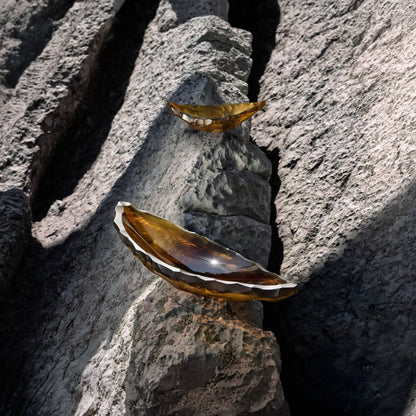 Lalique Silex Bowl Small Size - Canyon Crystal Bowl by  Lalique at   FormFluent Sydney, Australia