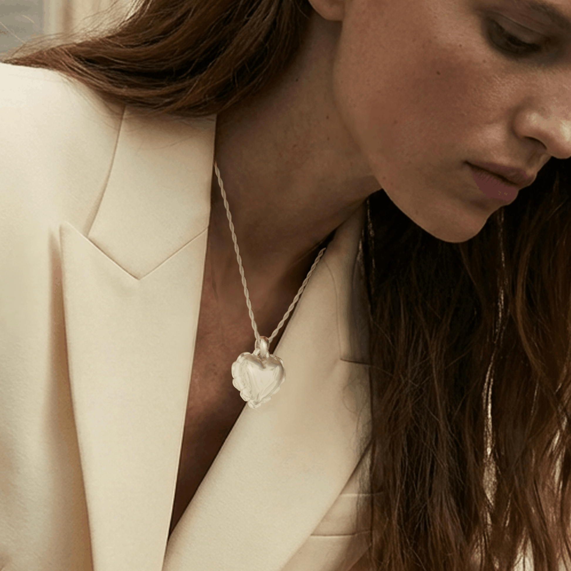  Lalique Souffle d'Amour Pendant Red Crystal 18K Yellow Gold Plated Jewelry by Lalique at  FormFluent