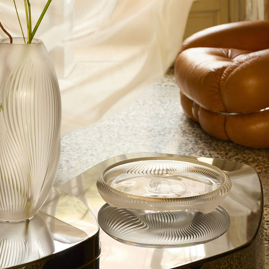 Lalique Alizé Bowl Clear Crystal Bowl by  Lalique at   FormFluent Sydney, Australia