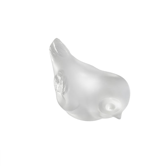  Lalique Piou-Piou bird head down Sculpture- Clear crystal Sculpture by Lalique at  FormFluent
