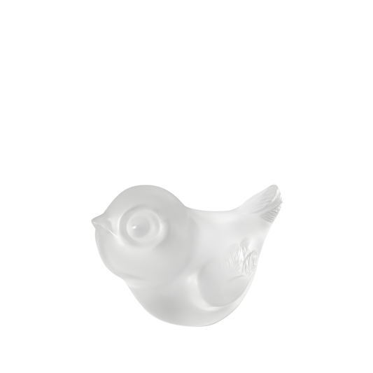  Lalique Piou-Piou Bird head up Sculpture - Clear Crystal Sculpture by Lalique at  FormFluent