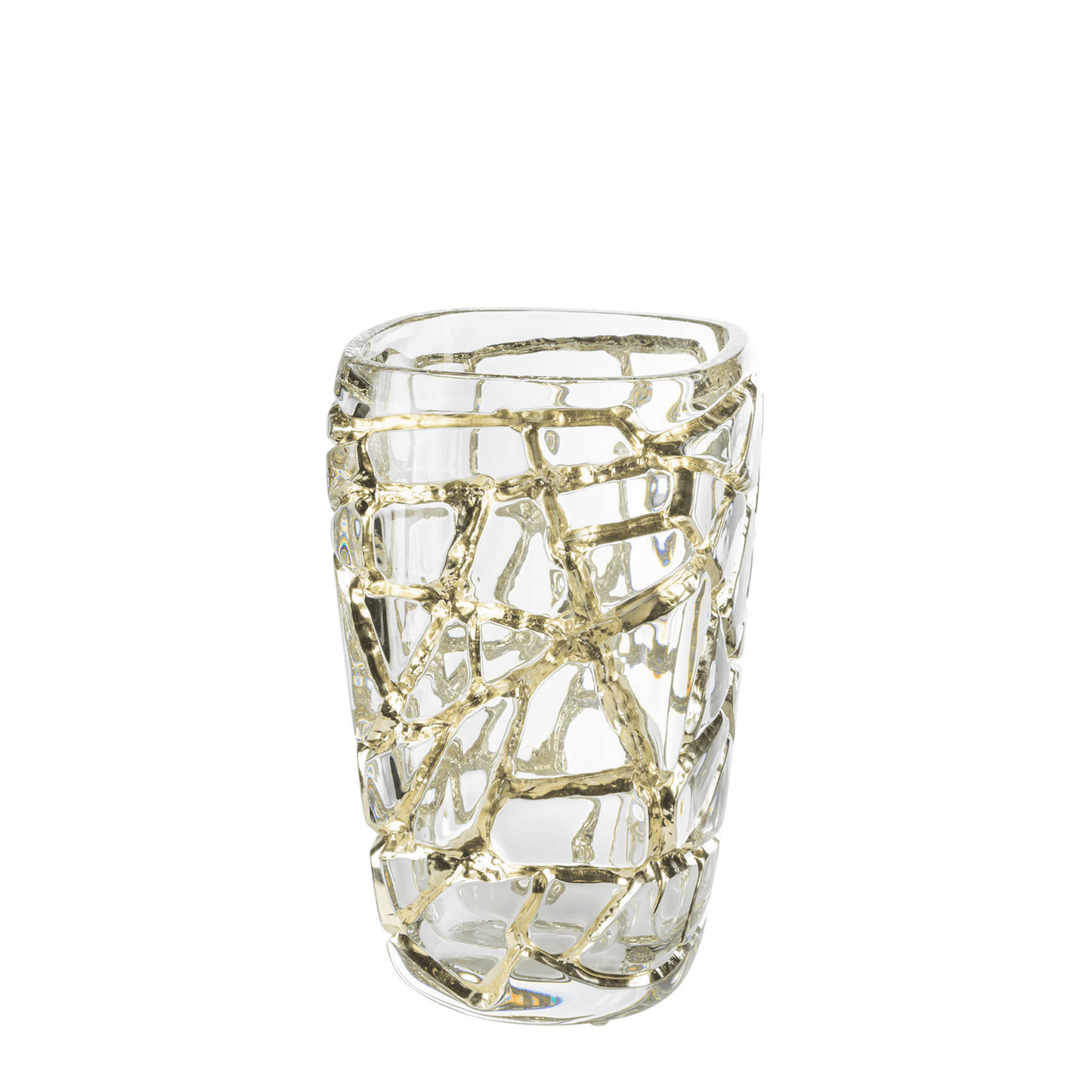 Lalique Magnitude Grand Vase With White Gold Leaves Limited Edition Vase by  Lalique at   FormFluent Sydney, Australia