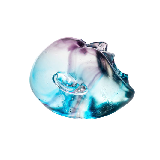 Lalique Yawning Man Blue Crystal Fang Lijun Lost Wax Limited Edition - FormFluent