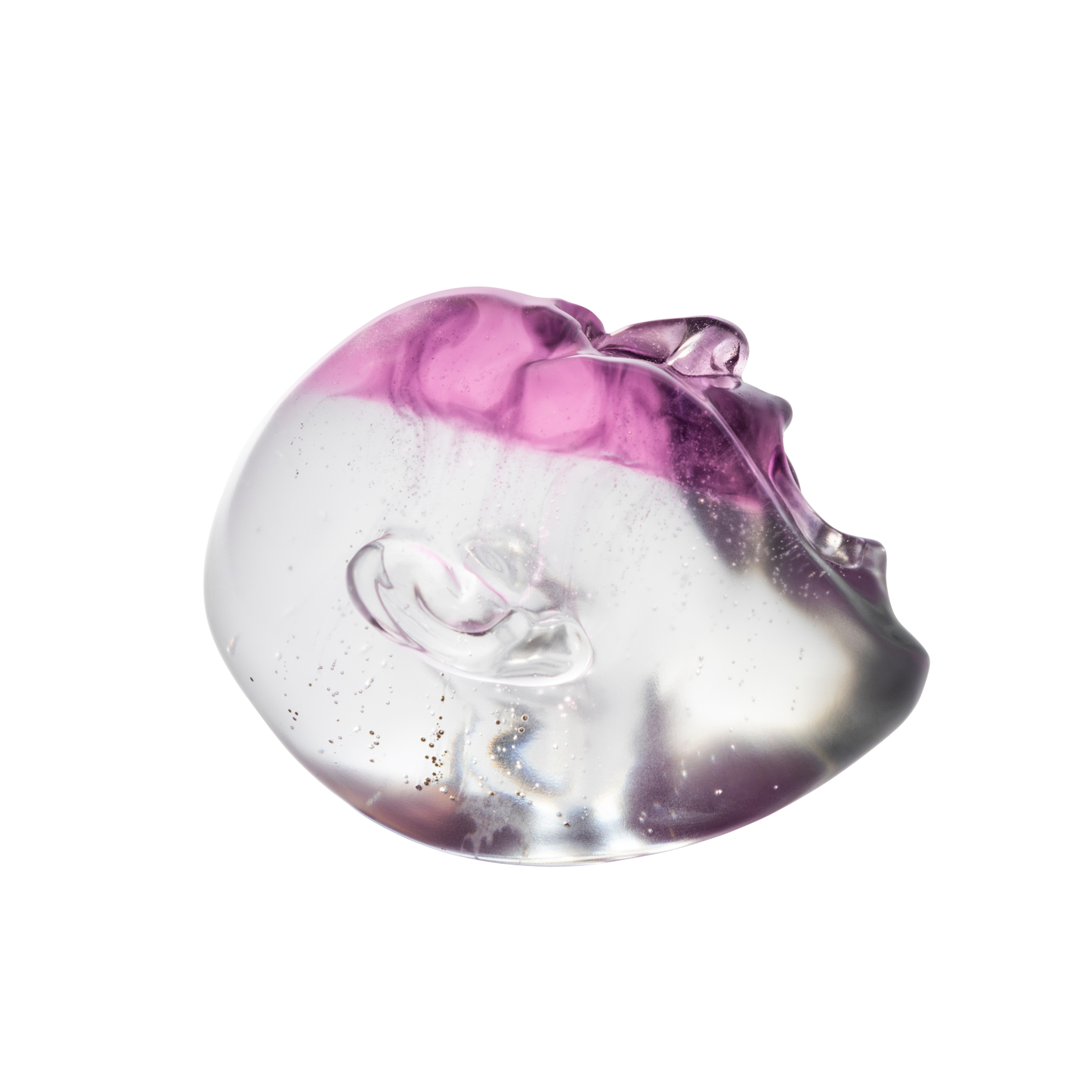 Lalique Yawning Man Pink Crystal Fang Lijun Lost Wax Limited Edition