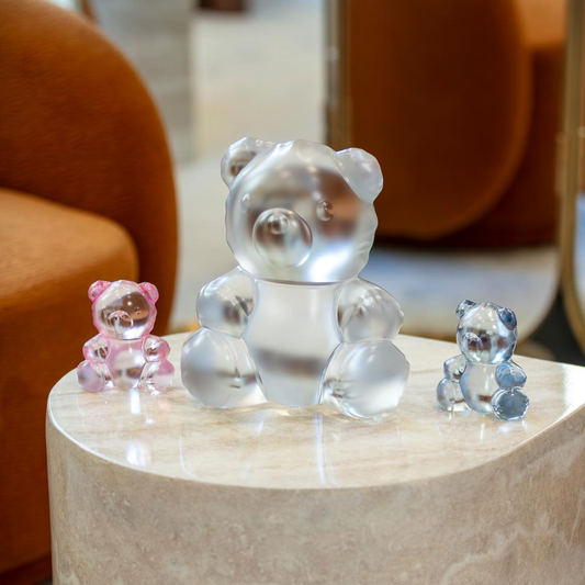 Lalique Teddy Air Large Sculpture Numbered Edition - Clear Crystal