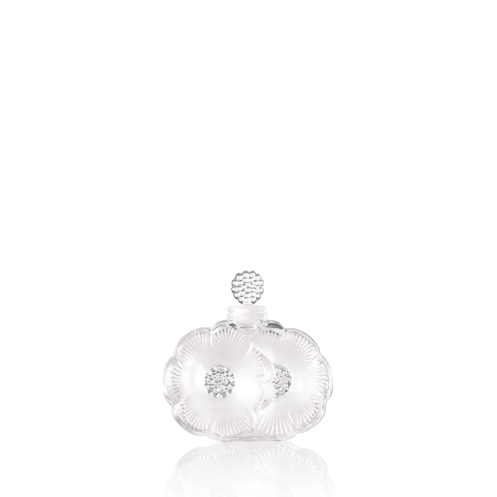 Lalique 2 Fleurs Crystal Perfume Bottle Scent by  Lalique at   FormFluent Sydney, Australia