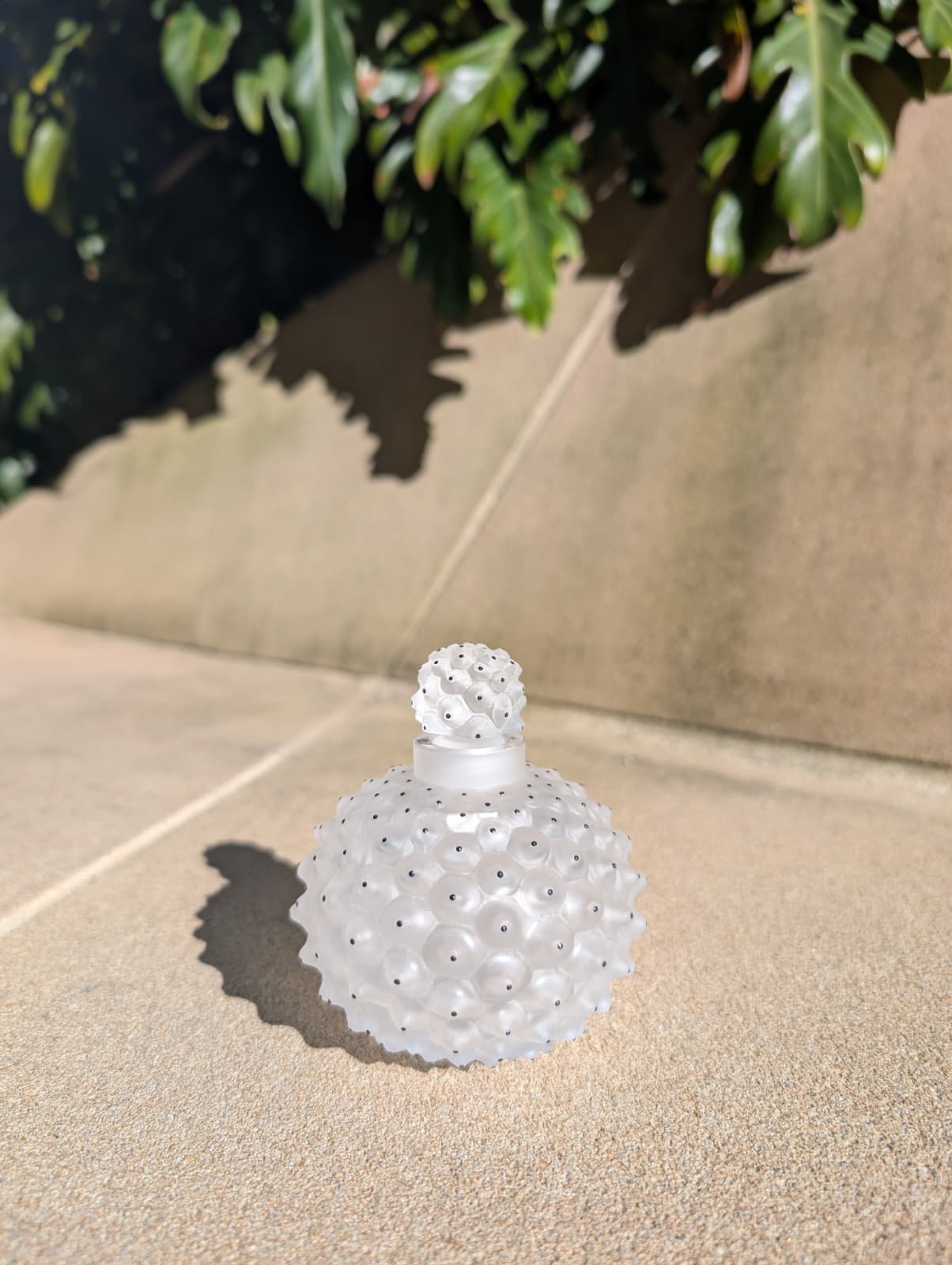 Lalique Cactus Clear Crystal Perfume Bottle