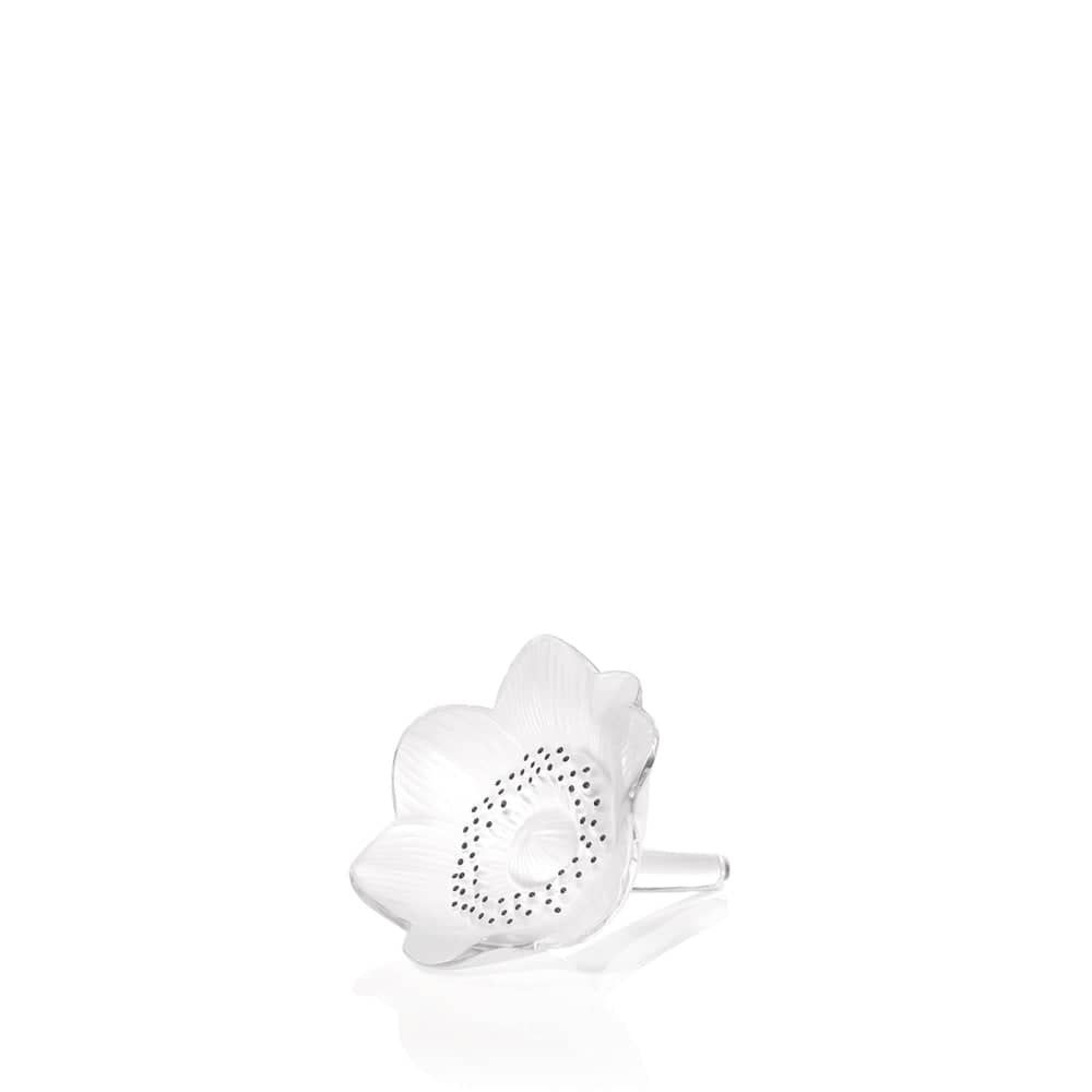 Lalique Anemone Flower Sculpture - Clear Crystal Sculpture by  Lalique at   FormFluent Sydney, Australia
