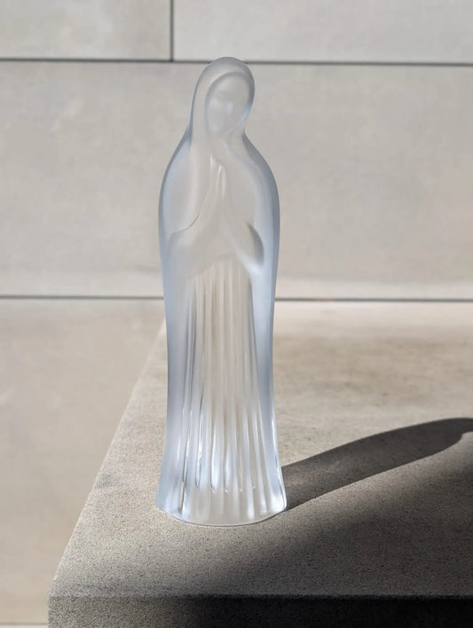  Lalique Virgin Mary with Hands Together Sculpture by Lalique at  FormFluent