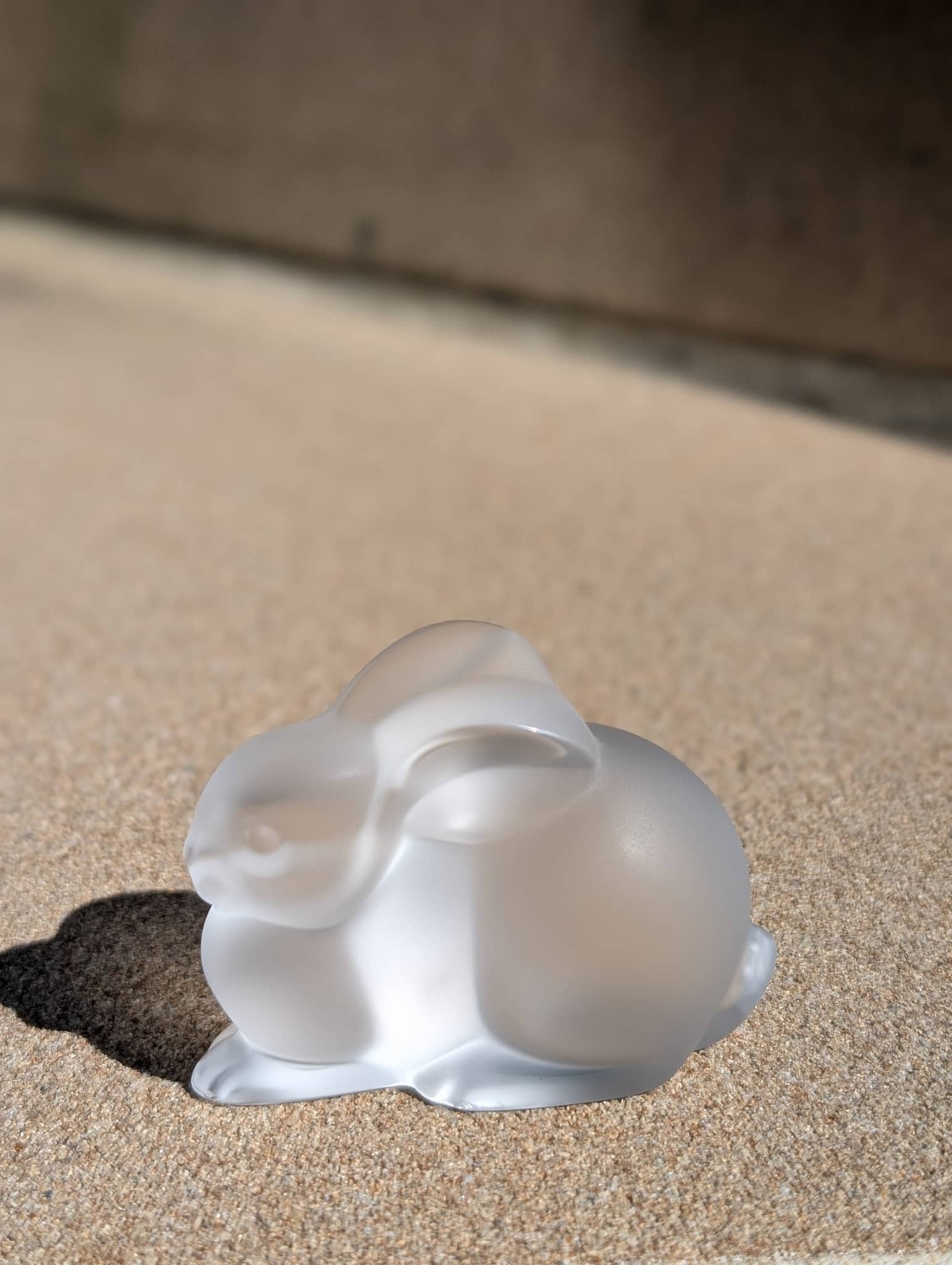 Lalique Resting Rabbit Crystal Sculpture Sculpture by Lalique at  FormFluent Sydney, Australia