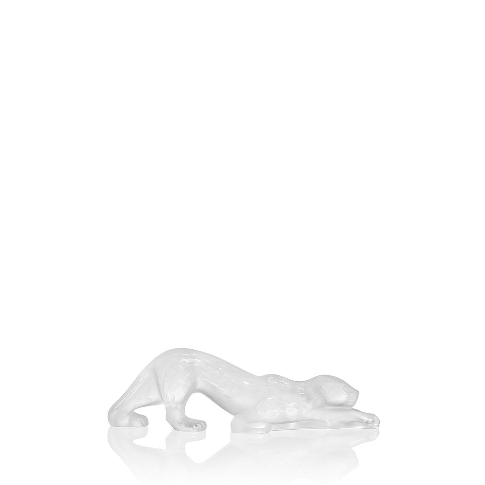 Zeila Panther Small Sculpture Lalique clear crystal