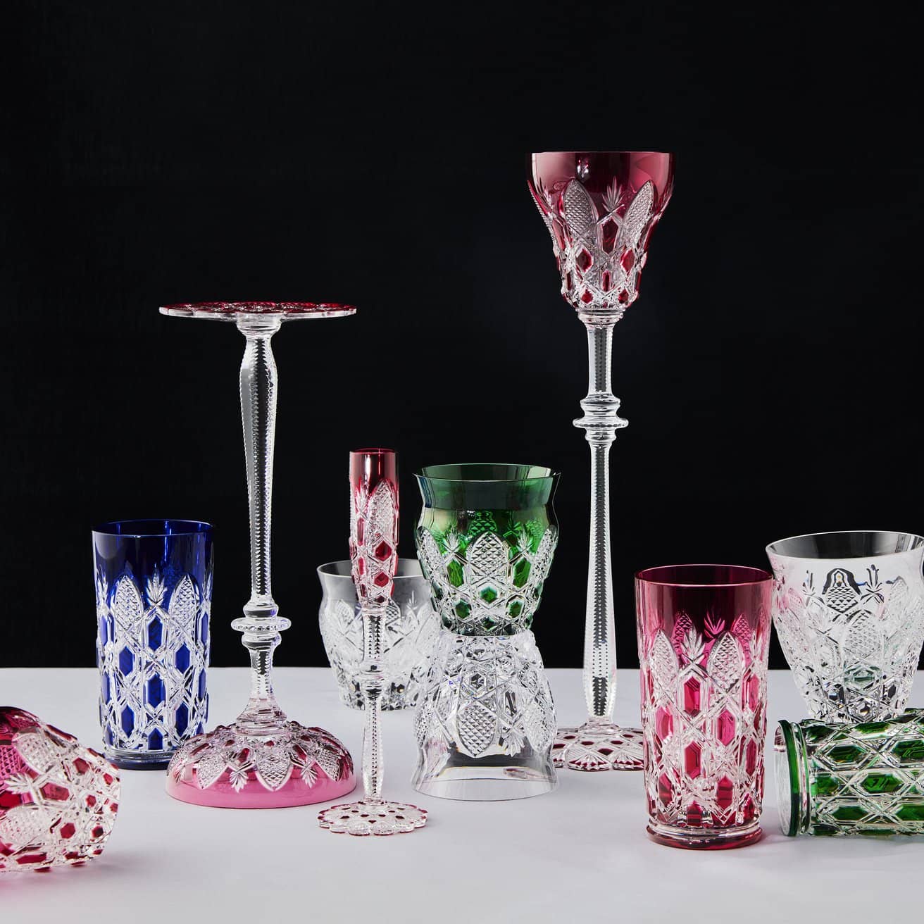 Baccarat Tsar Highball - Pink Drinkware by  Baccarat at   FormFluent Sydney, Australia