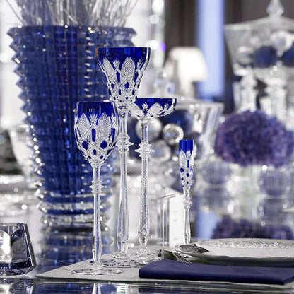 Baccarat Tsar Vodka Glass Blue Crystal Glassware by  Baccarat at   FormFluent Sydney, Australia