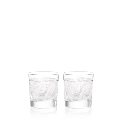  Lalique Owl Old Fashion tumbler Glassware by Lalique at  FormFluent