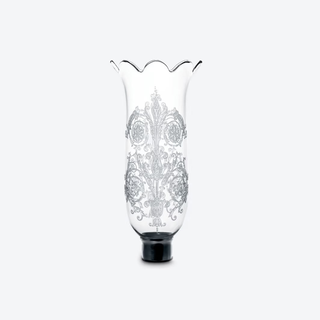 Baccarat Tulip Hurricane Shade Scalloped Top Acanthus