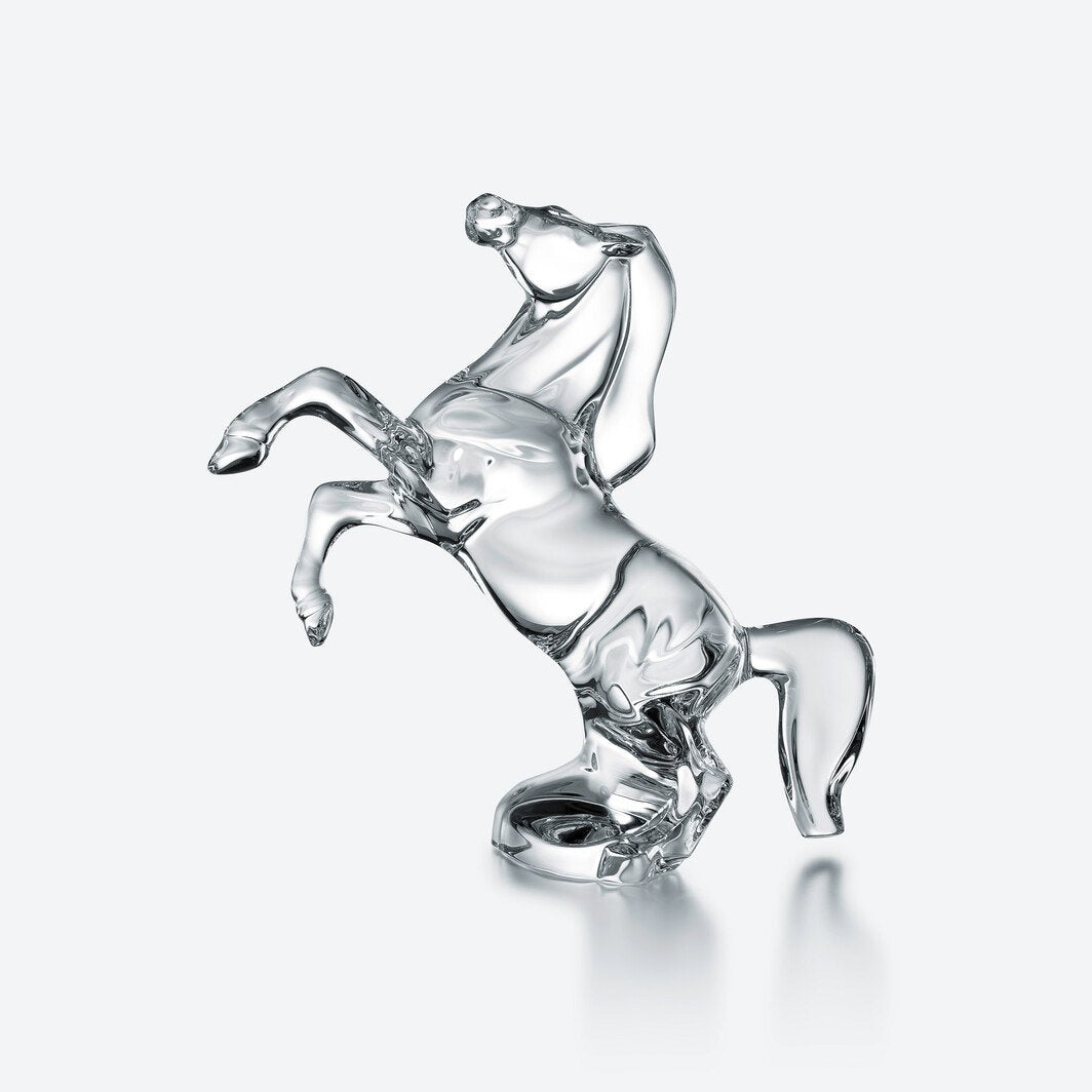 Buy Authentic Baccarat Baccarat Rearing Horse Sculpture Clear Crystal Sculpture - FormFluent Sydney Australia