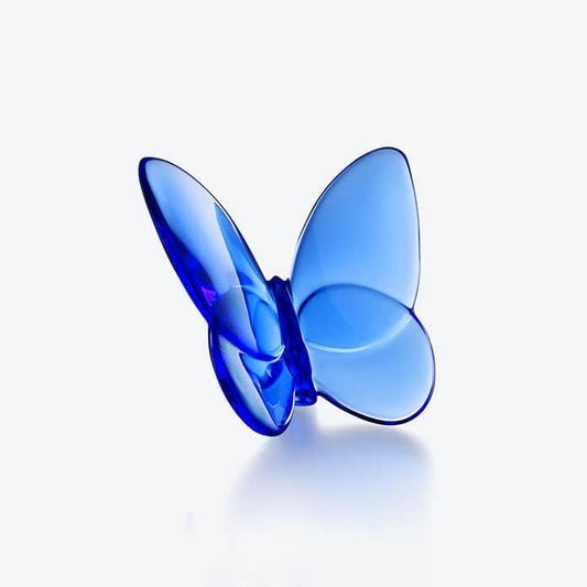 Baccarat Lucky Butterfly Blue Crystal Sculpture by  Baccarat at   FormFluent Sydney, Australia