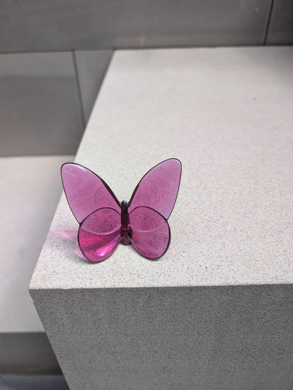 Baccarat Lucky Butterfly Peony Crystal Sculpture by  Baccarat at   FormFluent Sydney, Australia