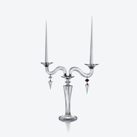 Baccarat Baccarat Mille Nuits Candelabra (2L) 2 Lights Crystal Candlestick Candle - FormFluent Sydney Australia