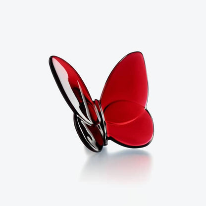 Baccarat Lucky Butterfly Red Crystal Sculpture by  Baccarat at   FormFluent Sydney, Australia