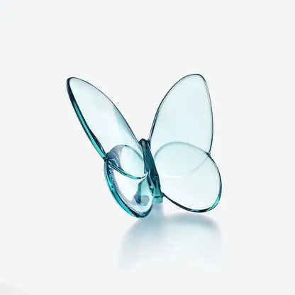 Baccarat Lucky Butterfly Turquoise Crystal Sculpture by  Baccarat at   FormFluent Sydney, Australia