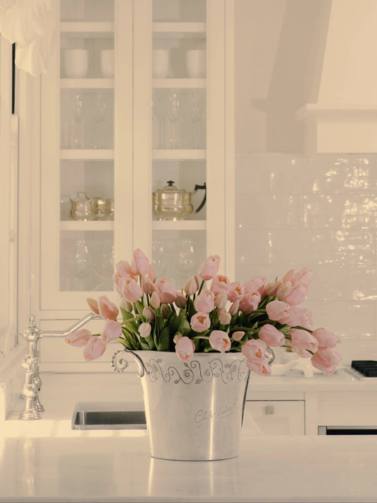 Sadele Tulips - Pale Pink Long Stem