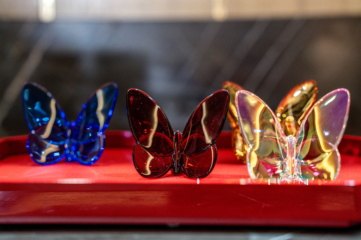 Baccarat Lucky Butterfly Red Crystal - FormFluent