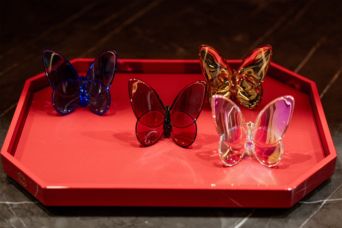 Baccarat Lucky Butterfly Red Crystal - FormFluent