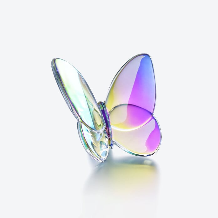  Baccarat Lucky Butterfly Iridescent Clear Crystal Sculpture by Baccarat at  FormFluent