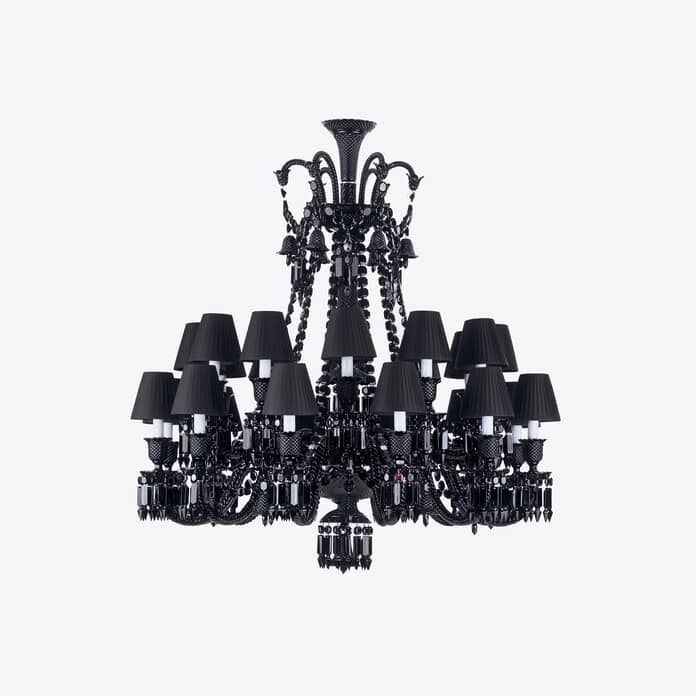 Baccarat Zénith Chandelier Black (24L) - FormFluent