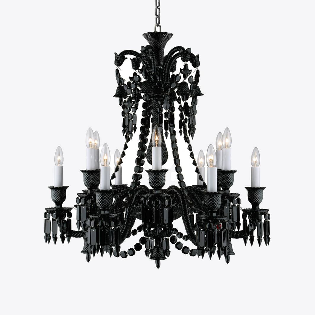 Baccarat Zénith Chandelier Black (18L) - FormFluent