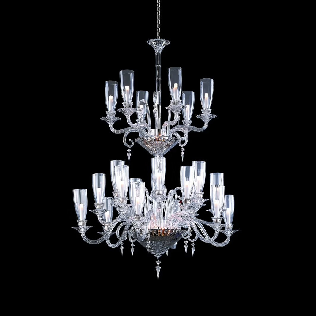 Buy Authentic Baccarat Baccarat Mille Nuits Chandelier Hurricane Shades (24L) Lighting - FormFluent Sydney Australia