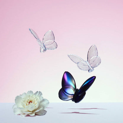 Baccarat Lucky Butterfly Blue Scarabee Crystal Sculpture by  Baccarat at   FormFluent Sydney, Australia