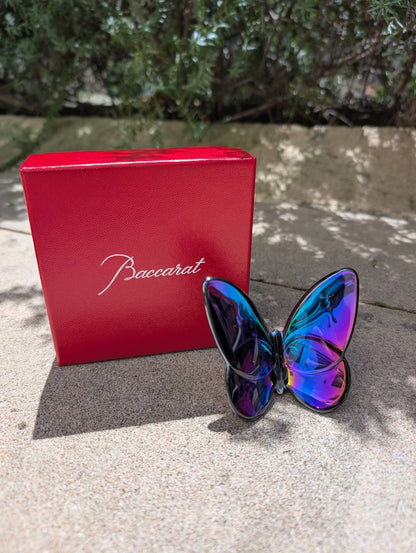 Baccarat Lucky Butterfly Blue Scarabee Crystal Sculpture by  Baccarat at   FormFluent Sydney, Australia