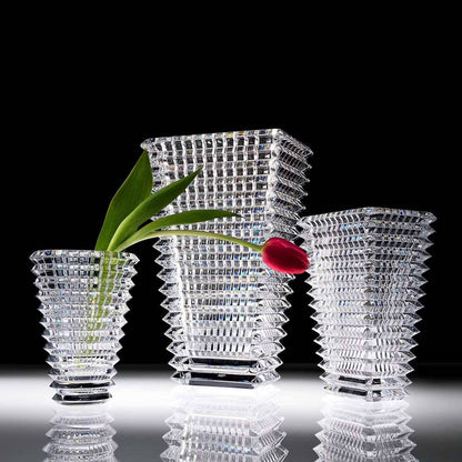 Baccarat Eye Rectangular Vase Small Blue Crystal Vase by  Baccarat at   FormFluent Sydney, Australia
