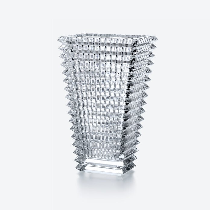  Baccarat Eye Rectangular Vase Large Clear Crystal  by Baccarat at  FormFluent
