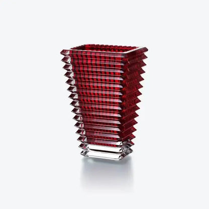 Baccarat Eye Rectangular Vase Small Red Crystal Vase by  Baccarat at   FormFluent Sydney, Australia
