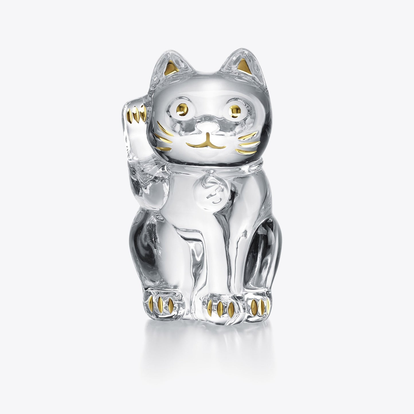  Baccarat Cat Maneki Neko Figurine XL Sculpture by Baccarat at  FormFluent