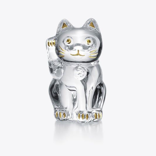  Baccarat Cat Maneki Neko Figurine XL Sculpture by Baccarat at  FormFluent