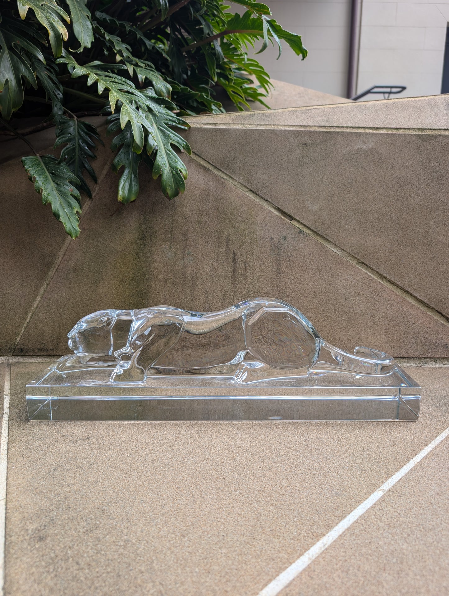 Baccarat Héritage Panther Sculpture Clear Crystal - FormFluent