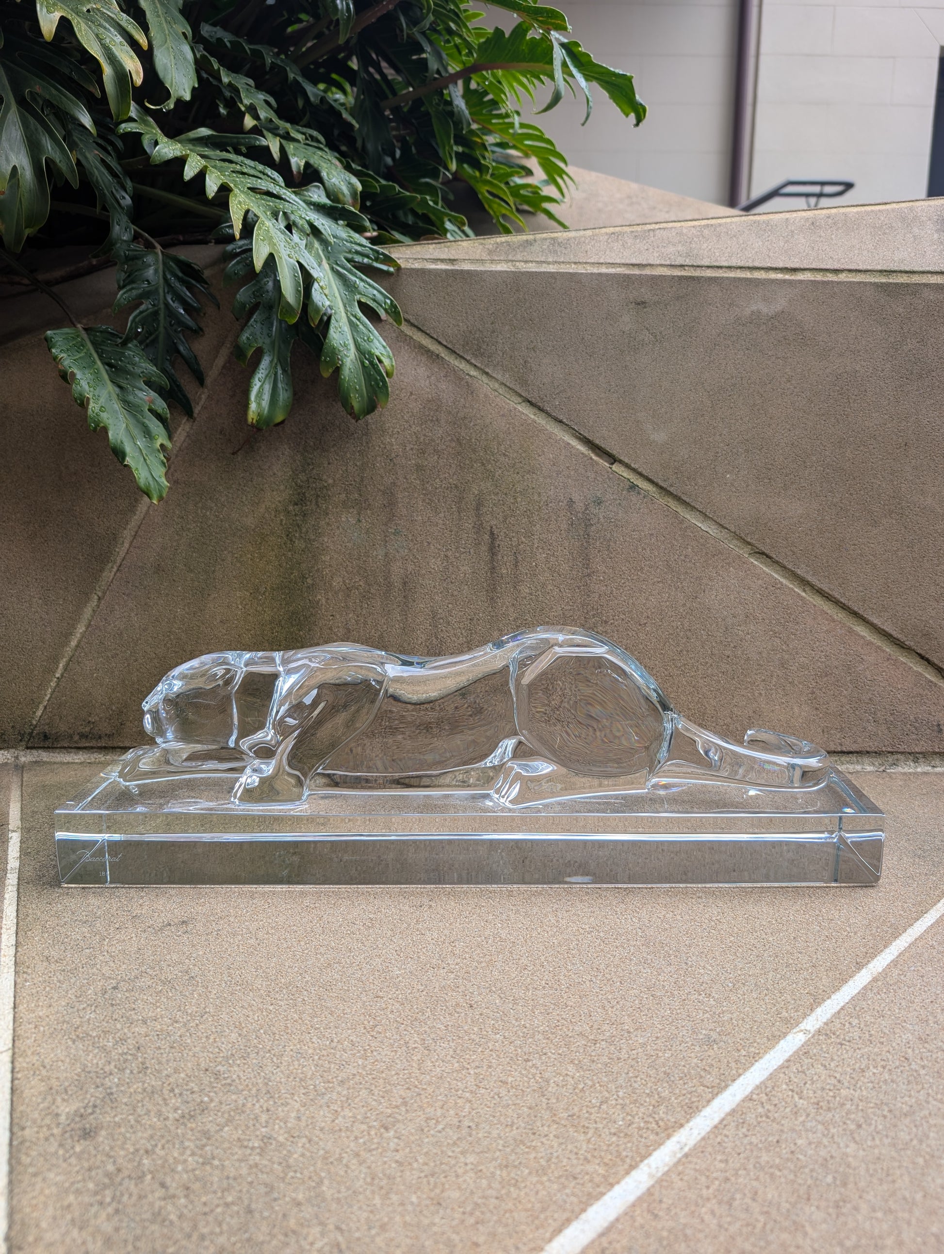 Baccarat Héritage Panther Sculpture Clear Crystal - FormFluent