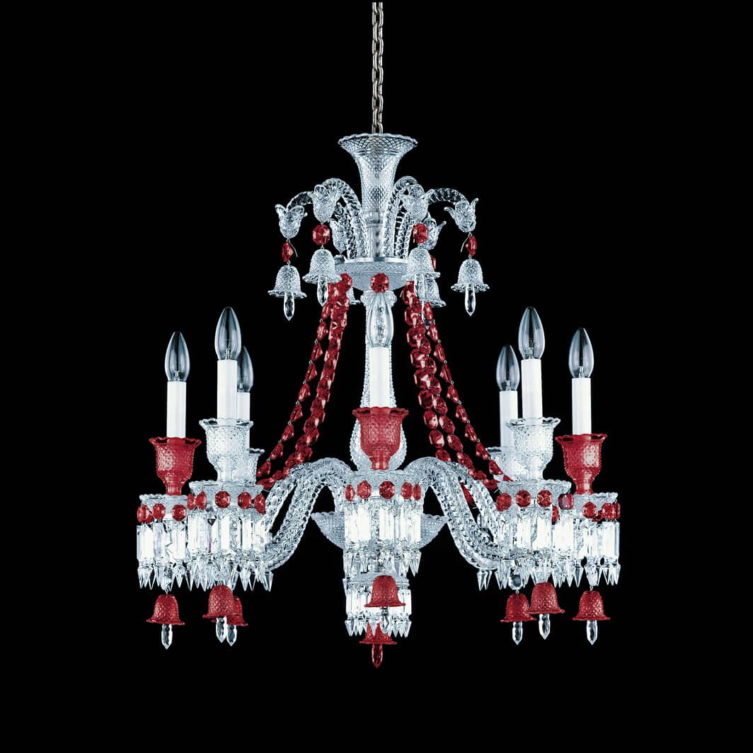 Baccarat Zénith Chandelier Red (8L) - FormFluent