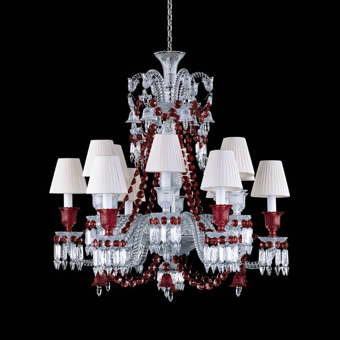  Baccarat Zénith Chandelier Red (12L) Lighting by Baccarat at  FormFluent