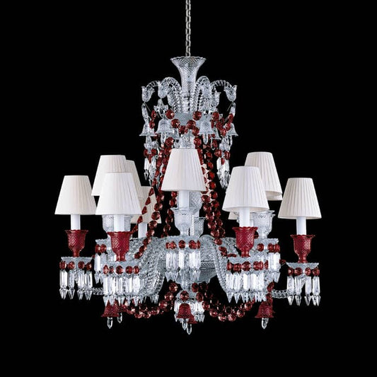  Baccarat Zénith Chandelier Red (12L) Lighting by Baccarat at  FormFluent