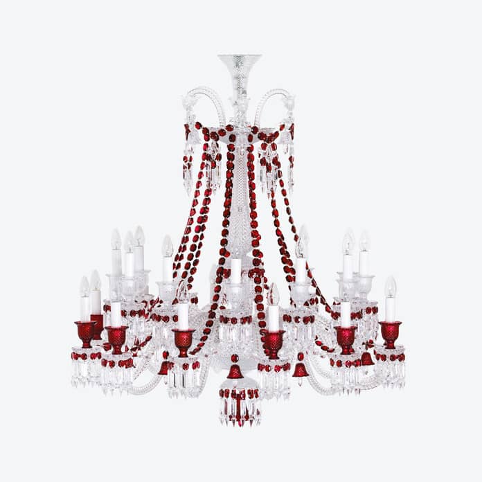Baccarat Zénith Chandelier Red (24L) - FormFluent